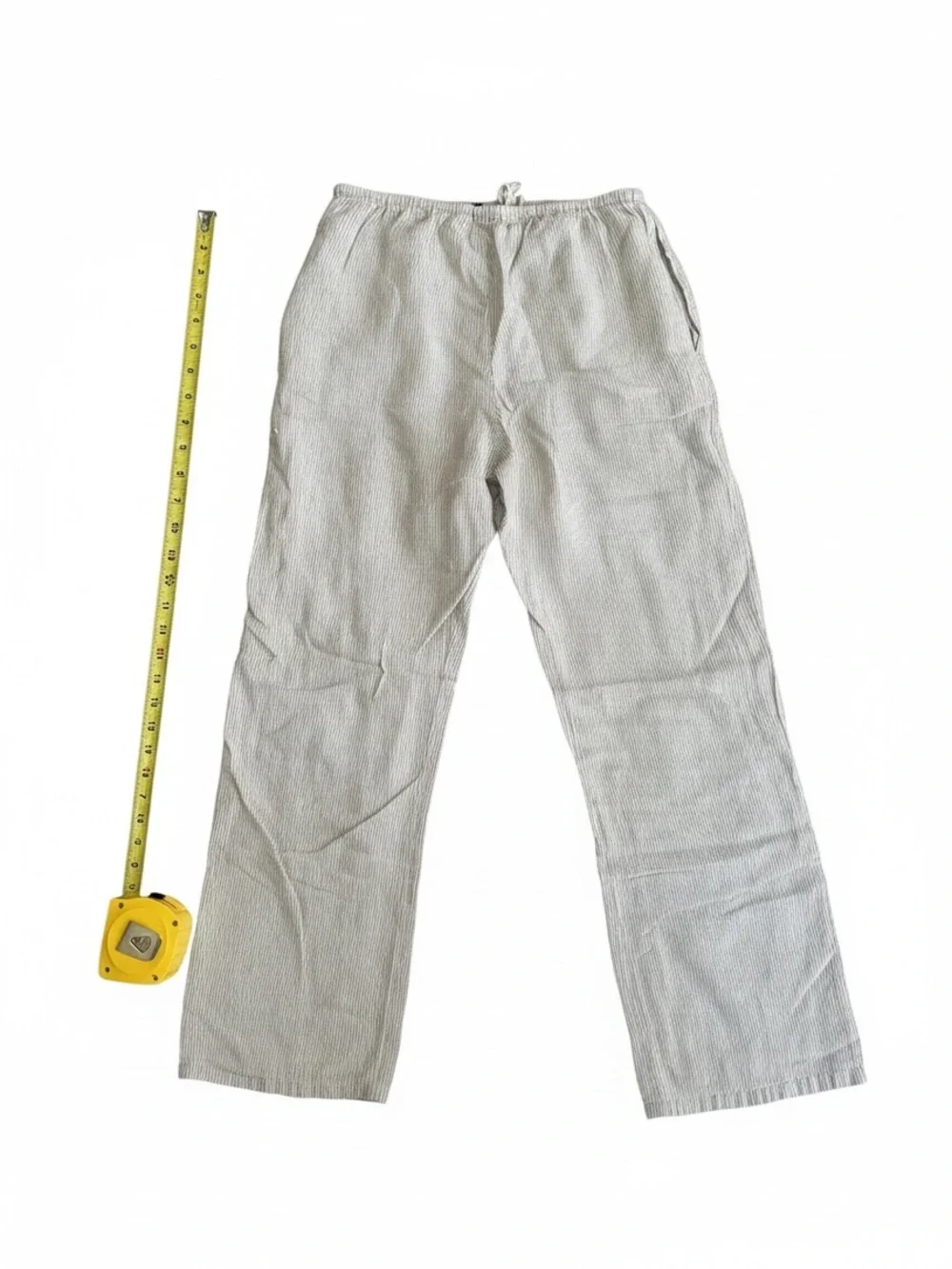 Brandy Melville Light Beige Corduroy Drawstring Pants